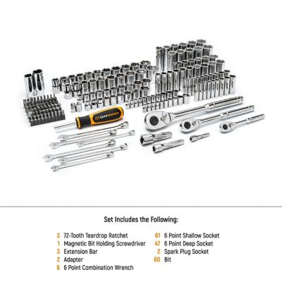 Image showing  SAE/Metric Mechanics Hand Tool Set, 185 pc.