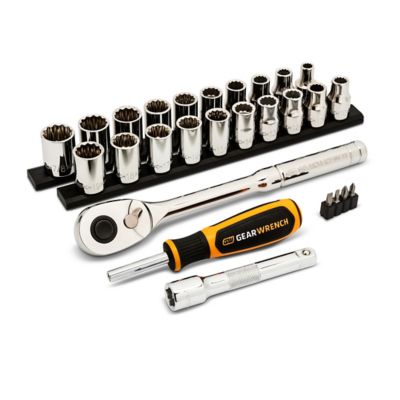 GearWrench 1/2 in. Drive Socket Wrench Set, 27 pc.