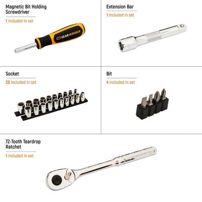 Image showing  1/2 in. Drive Socket Wrench Set, 27 pc.