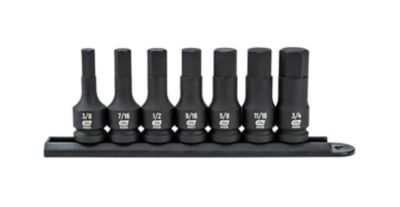 GearWrench 1/2 in. Drive SAE Hex Impact Socket Set, 7 pc.