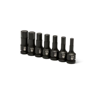 Image showing  1/2 in. Drive SAE Hex Impact Socket Set, 7 pc.