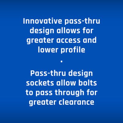 Image showing  Pass-Thru Socket/Wrench Set