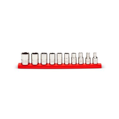 JobSmart 1/4 in. Drive SAE Shallow Socket Set, 10 pc.