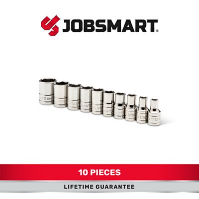 Image showing  1/4 in. Drive SAE Shallow Socket Set, 10 pc.