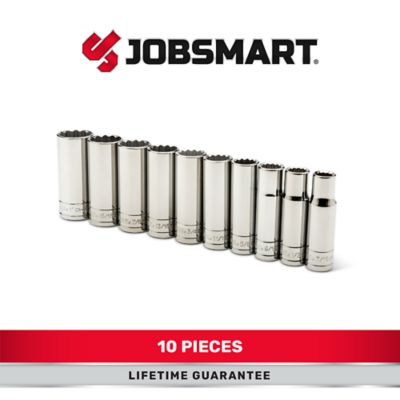 Image showing  1/2 in. Drive SAE Deep Socket Set, 10 pc.