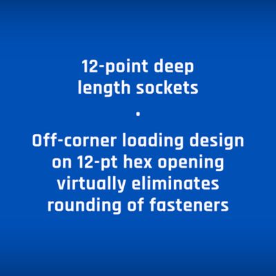 Image showing  Metric Deep Socket Set, 10 pc.