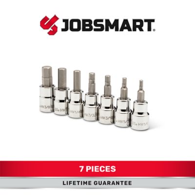 Image showing  3/8 in. Drive SAE Hex Bit Socket Set, 7 pc.