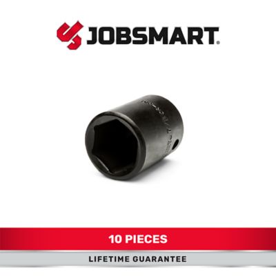 Image showing  1/2 in. Drive SAE Shallow Impact Socket Set, 10 pc.