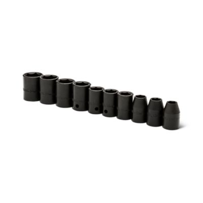 JobSmart 1/2 in. Drive Metric Shallow Impact Socket Set, 10 pc.