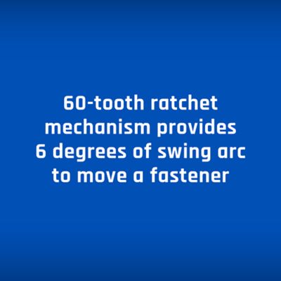 Image showing  1/2 in. Drive 60T Ratchet
