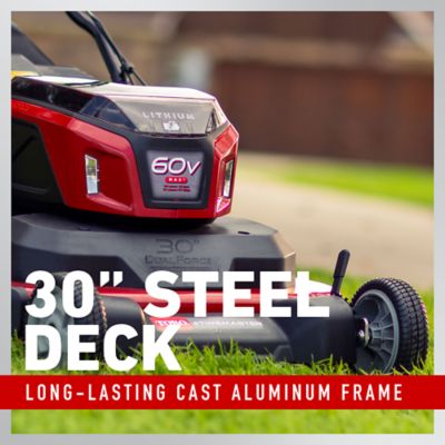 Image showing  30 in. 60V Max Cordless eTimeMaster Personal Pace Auto-Drive Self-Propelled Lawn Mower with 2 x 10.0Ah Batteries