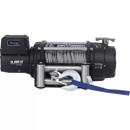 PoleStar 12V Large Frame Electric Winch 18 000 lb Capacity Non-Integrated Wire Cable Truck & SUV Winches