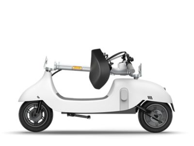 Okai Ceetle Pro Electric Scooter with Foldable Seat with 35 Miles Operating Range & 15.5 mph Max Speed, White
