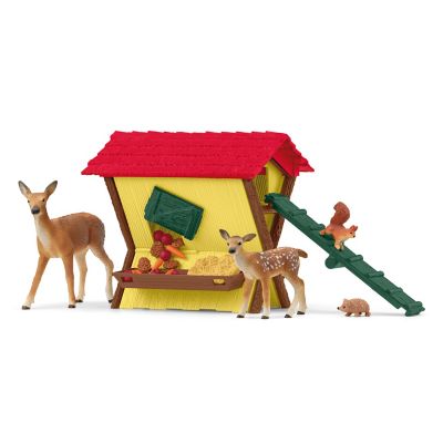 Schleich Feeding Forest Animals Toy Playset