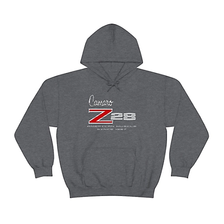 Camaro Men's Heavy Blend Hooded Long Sleeve Sweatshirt, Z28 1st Gen