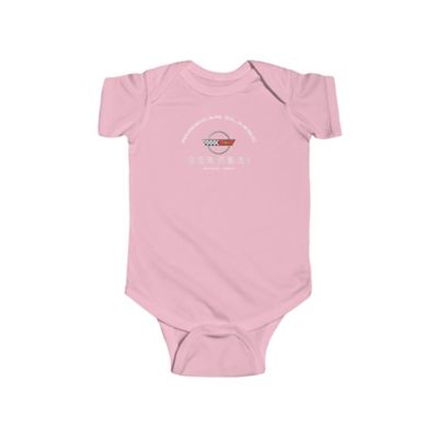 Corvette C4 Baby Short Sleeve, Snap Bottom Fine Jersey Bodysuit