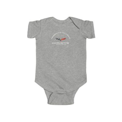 Corvette C6 Baby Short Sleeve Snap Bottom Fine Jersey Bodysuit