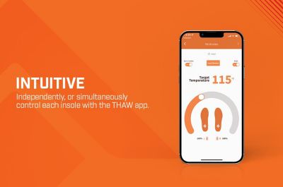 Image showing 6 th THAW Bluetooth Rechargeable Heated Insoles - Small