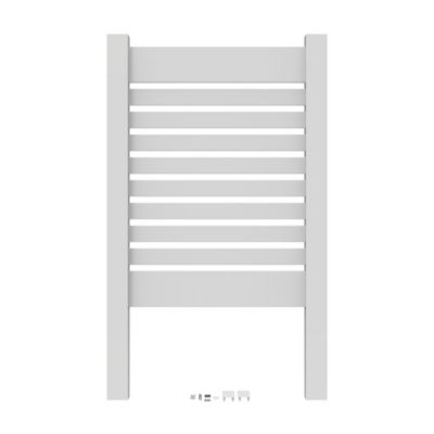 Barrette Outdoor Living 3 ft. x 4 ft. White Vinyl Utility Screen