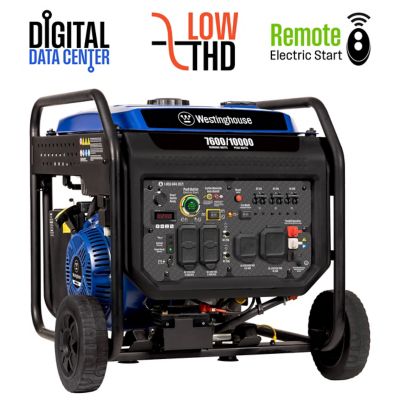 Westinghouse 10,000 Watt Portable Inverter Generator, Gas Powered, Remote Start with CO Sensor It is much quieter than a standard gas generator