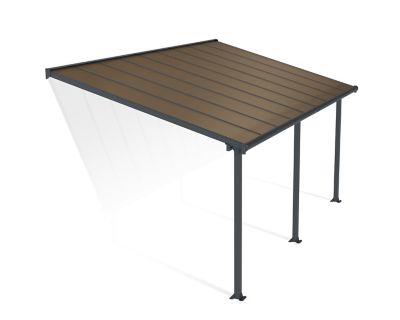 Canopia by Palram 10 ft. x 18 ft. Olympia Patio Cover, Gray/Bronze