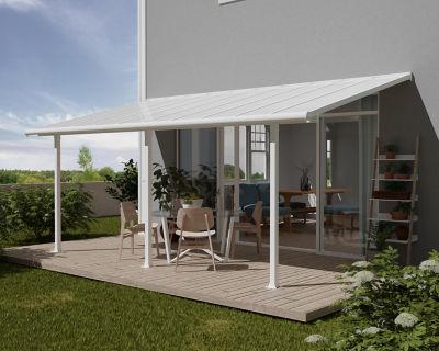 Image showing  10 x 20ft. Olympia Patio Cover, White/White