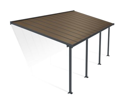 Canopia by Palram Olympia 10 ft. x 24 ft. Patio Cover - Gray/Bronze