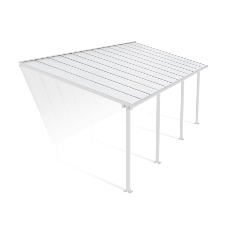 Canopia by Palram Olympia 10 ft. x 24 ft. Patio Cover - White/White