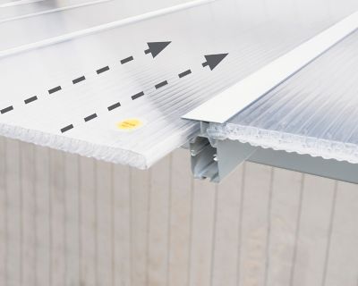 Image showing  Olympia 10 x 24ft. Patio Cover, White/White