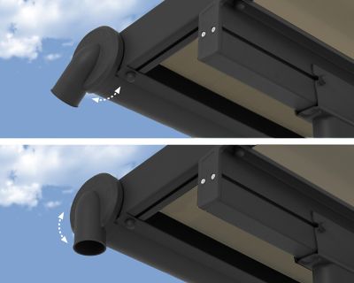 Image showing 5 th Canopia by Palram Olympia 10 x 28ft. Patio Cover, Gray/Bronze