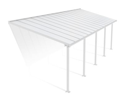 Canopia by Palram Olympia 10 ft. x 28 ft. Patio Cover - White/White