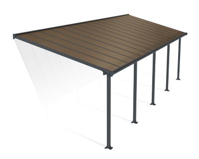 Canopia by Palram Olympia 10 ft. x 30 ft. Patio Cover - Gray/Bronze