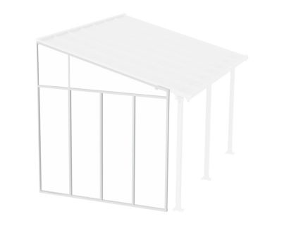 Canopia by Palram Feria 10 ft. Patio Cover Sidewall Kit - White