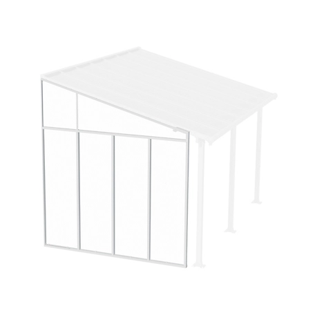 Canopia by Palram Feria 10 ft. Patio Cover Sidewall Kit - White