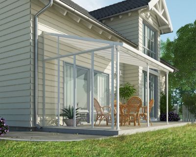 Image showing  Feria 10 Patio Cover Sidewall Kit, White