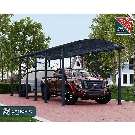 Palram - Canopia  Arcadia Alpine 12x28x11.5 Ft RV Carport –