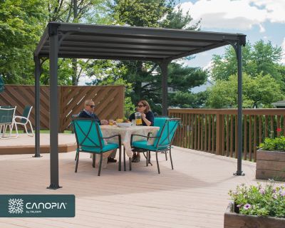 Image showing 8 th Canopia by Palram Milano 3000 10 ft. x 10 ft. Gazebo