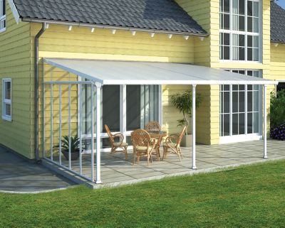 Image showing  Feria 13 ft. Patio Cover Sidewall Kit - White