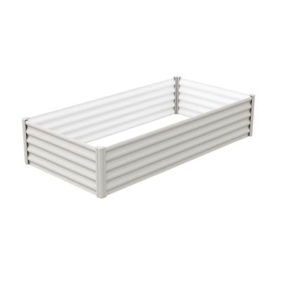 The Organic Garden Co. 6 ft. x 3 ft. Metal Rectangle Garden Bed - Surfmist