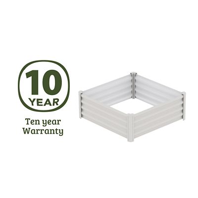 Image showing  Metal Square Garden Bed, 4 ft. x 4 ft., Surfmist