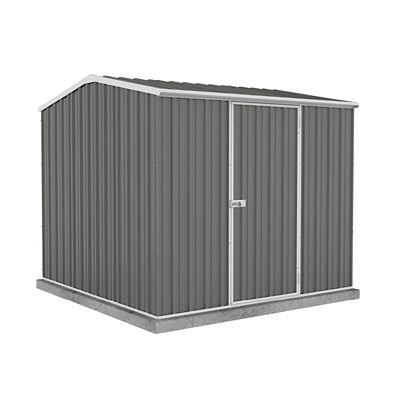 ABSCO 7 ft. x 7 ft. Premier Metal Storage Shed, Woodland Gray