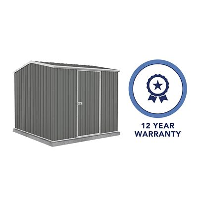 Image showing  7 ft. x 7 ft. Premier Metal Storage Shed, Woodland Gray