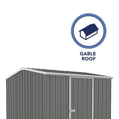 Image showing  7 ft. x 7 ft. Premier Metal Storage Shed, Woodland Gray