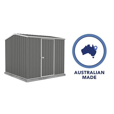 Image showing 5 th ABSCO 7 x 7ft. Premier Metal Storage Shed, Woodland Gray