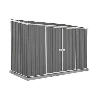 ABSCO Space Saver Metal Garden Shed 10 ft. x 5 ft. - Woodland Gray