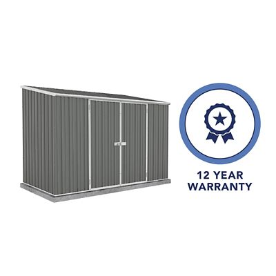 Image showing  6 x 4ft. Space Saver Metal Garden Shed, Woodland Gray
