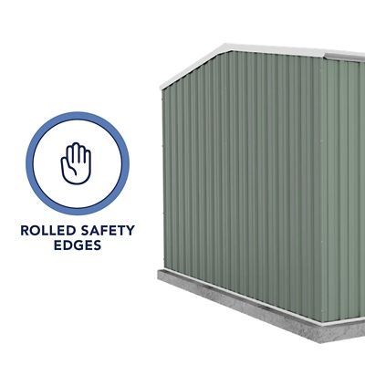Image showing  10 ft. x 10 ft. Premier Metal Storage Shed, Pale Eucalypt