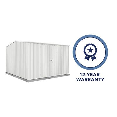 Image showing  10 ft. x 10 ft. Premier Metal Storage Shed, Surfmist