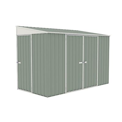 ABSCO 10 ft. x 5 ft. Metal Bike Shed - Pale Eucalypt