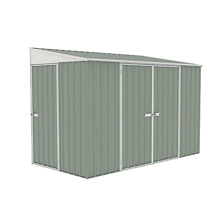 ABSCO 10 ft. x 5 ft. Metal Bike Shed - Pale Eucalypt